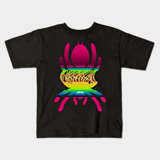 Tarantula Silhouette V138 (Horizontal) Kids T-Shirt